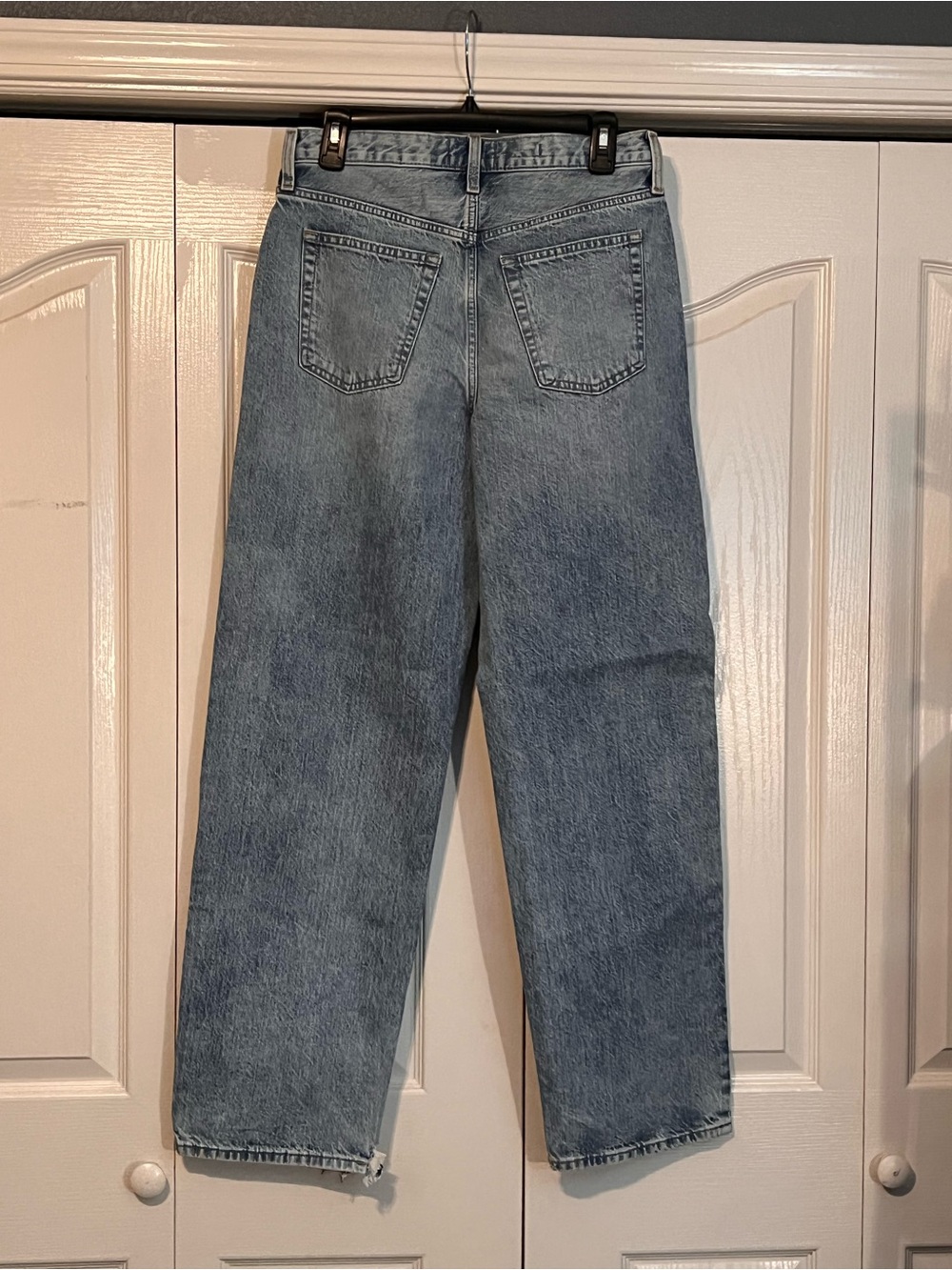 NWT Universal Thread 90s Baggy Jeans Patched Distressed Mid Rise Size 4R - Picture 3 of 15
